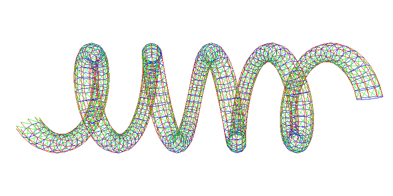 A helical frame structure